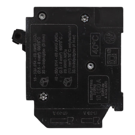 Square D HOMT2020240 20/20/40A 120/240V Quad Tandem Circuit Breaker, Plug-In, 10kA Interrupt, for Homeline Load Centers - Image 5