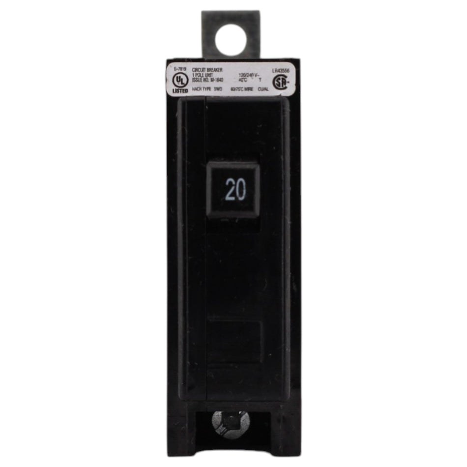 Eaton Quicklag, QBHW1020, 20A, 1P, 120/240V, Bolt-On, Circuit Breaker - Image 2