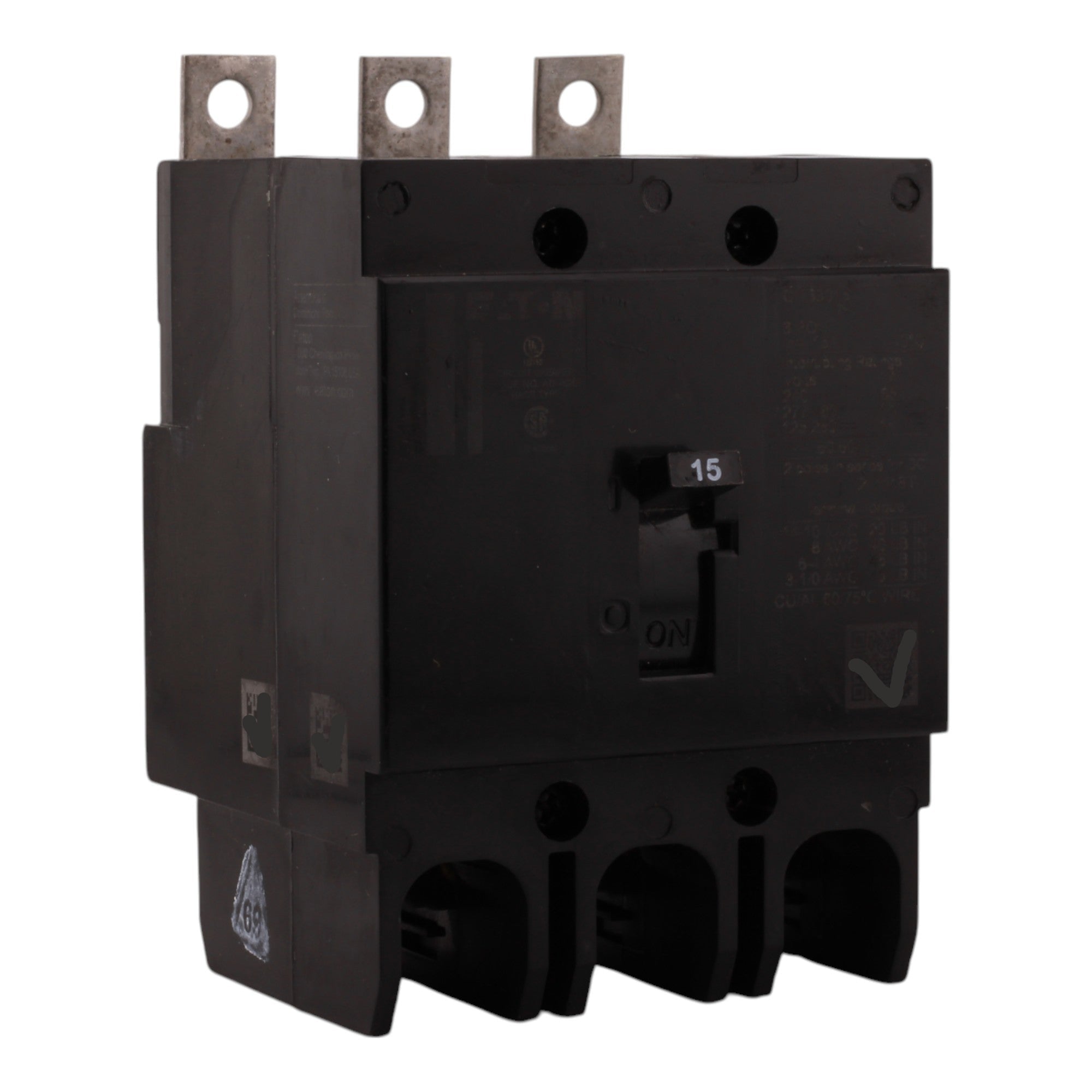 Eaton GHB3015 15A 3P 480V G-Frame Molded Case Circuit Breaker