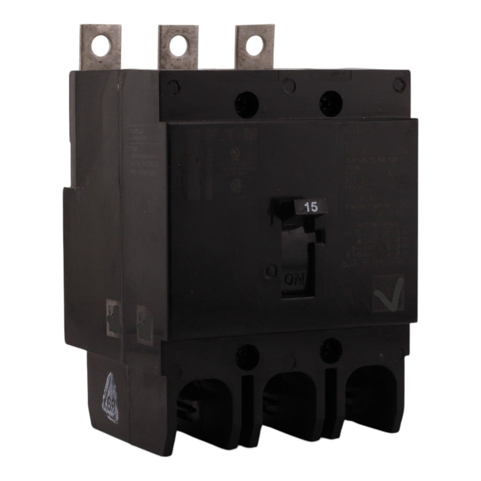 Eaton GHB3015 15A 3P 480V G-Frame Molded Case Circuit Breaker