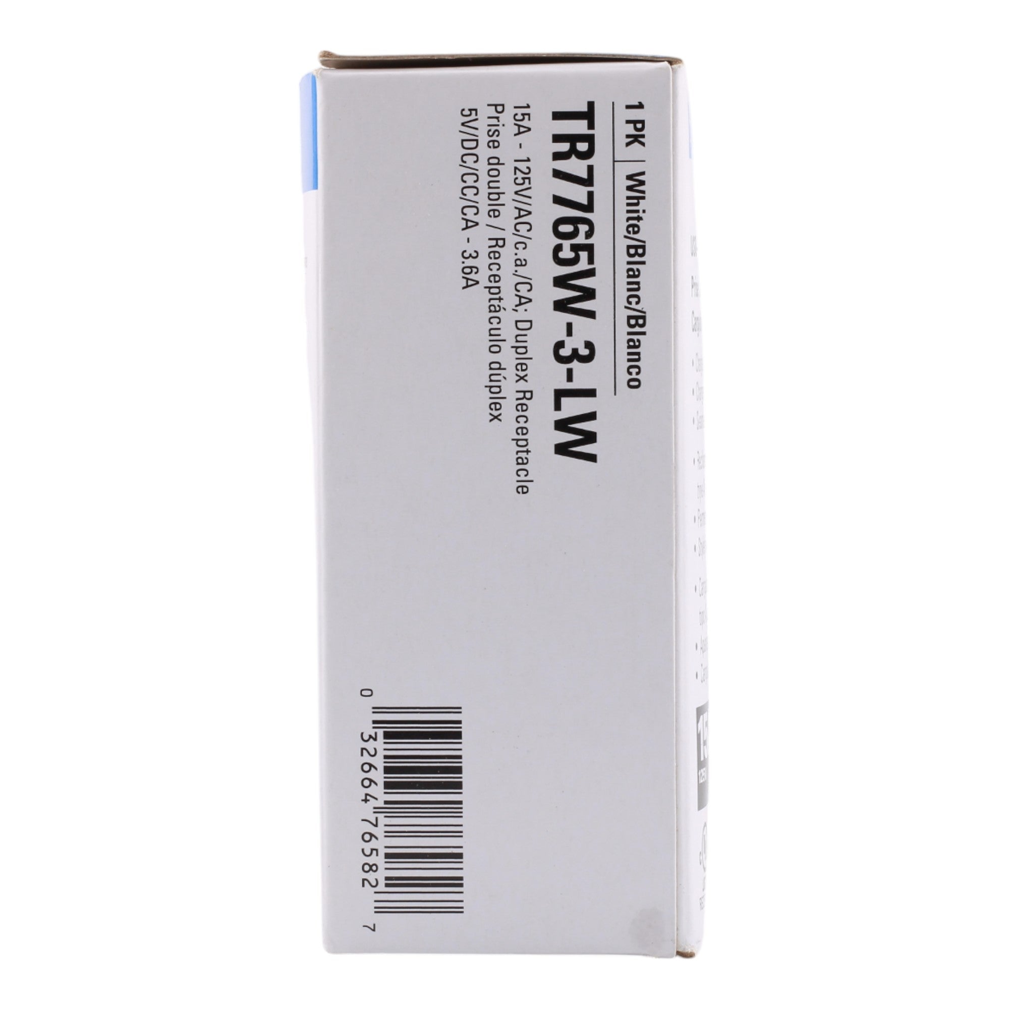 Eaton TR7765W-3-LW 15A 2P 125V USB 3.6A Charger TR Duplex Receptacle - Image 3