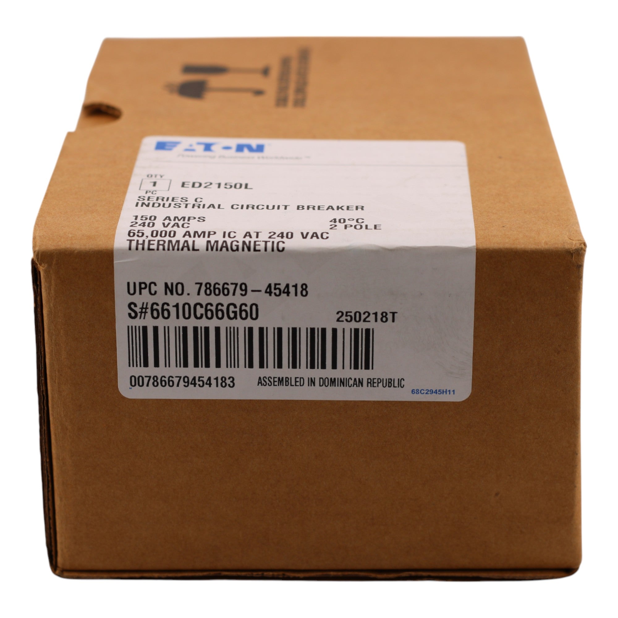 Eaton ED2150L 150A 2P 240V Molded Case Circuit Breaker - Image 2
