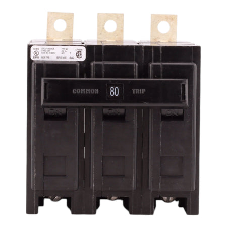 Eaton Quicklag BAB3080H 80A 3P 240V Thermal-Magnetic Bolt-On Circuit Breaker - Image 3