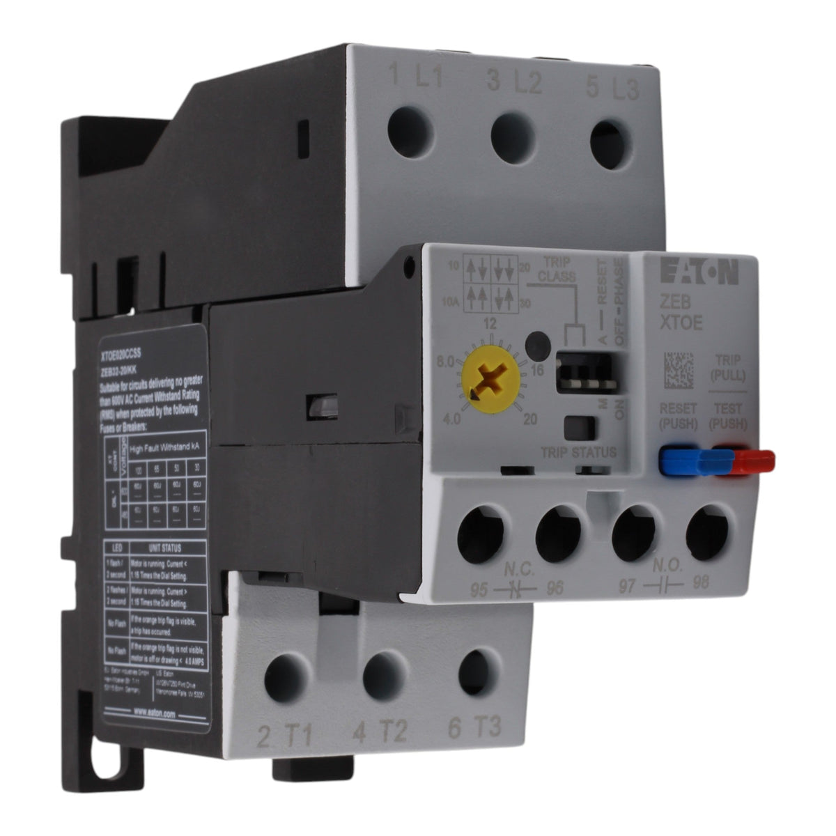 Eaton C440 XTOE020CCSS 4-20A 45mm Electronic Overload Relay