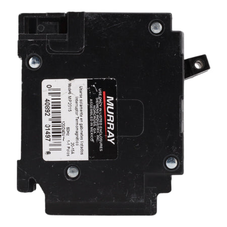 Murray MP2015 20/15A 120V 1-Pole Duplex Thermal Magnetic Circuit Breaker, Compatible with Murray and Siemens Load Centers - Image 5