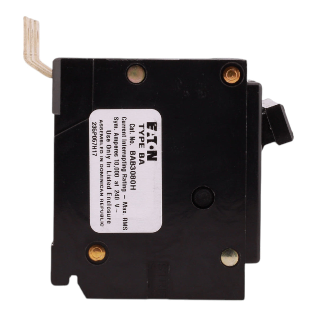 Eaton Quicklag BAB3080H 80A 3P 240V Thermal-Magnetic Bolt-On Circuit Breaker - Image 4
