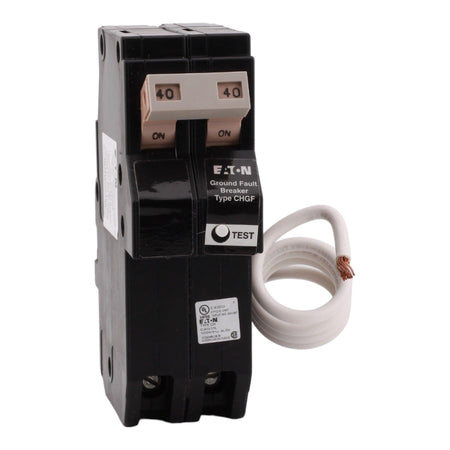 Eaton CHN240GF 40 Amp Double Pole 240V Pigtail-Neutral GFCI Ground Fault Circuit Breaker UL - Image 3