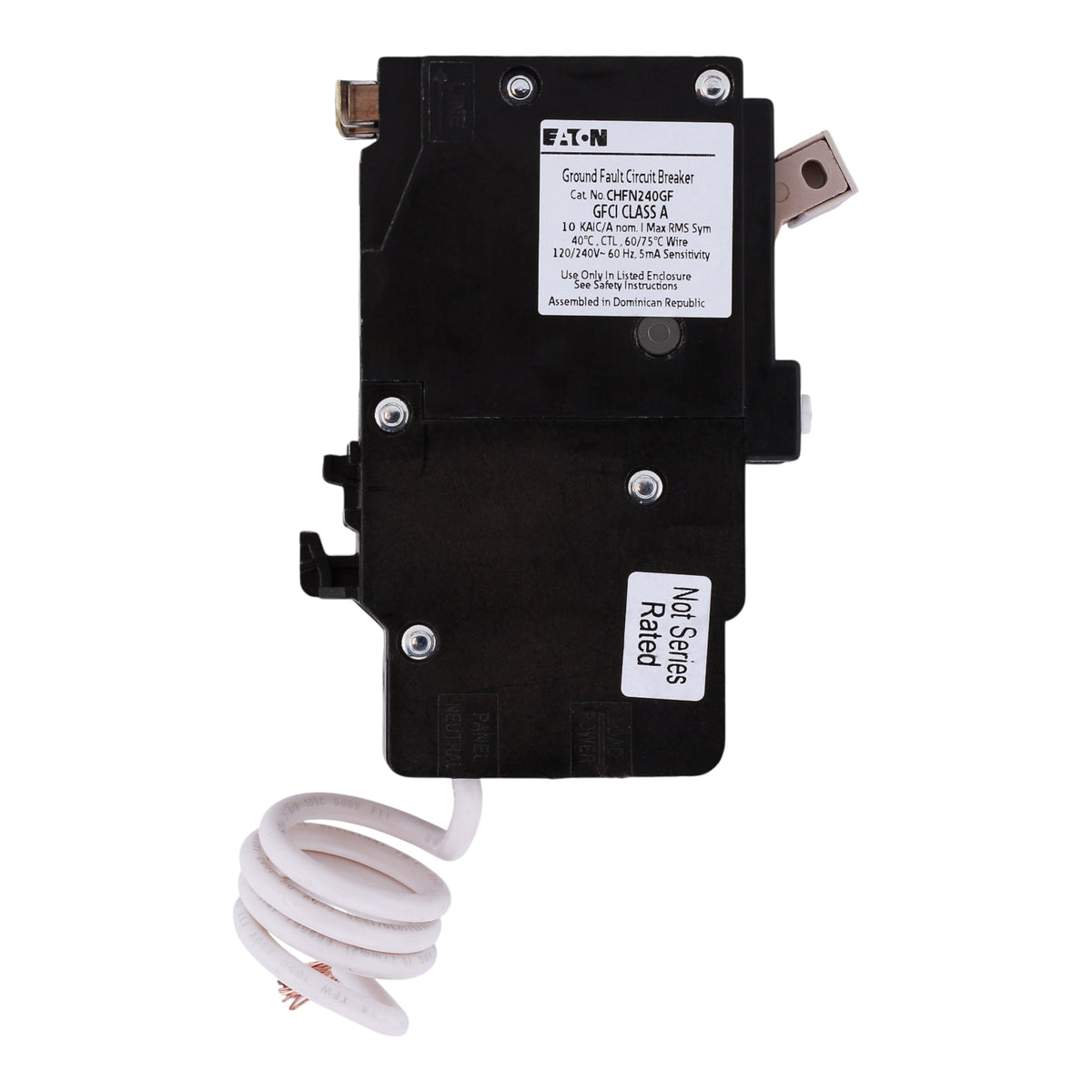 Eaton CH CHFN240GF 40A 2P 120/240V GFCI Pigtail Neutral Circuit Breaker - Image 6