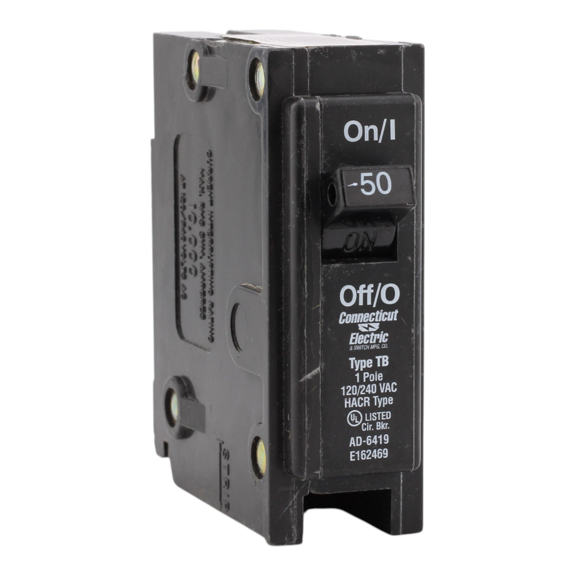 Connecticut Electric UBITB150 50A 1P 240V Molded Case Breaker
