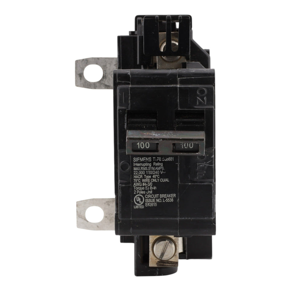 Siemens EQ EQ8681 100A Family G Main Circuit Breaker - Image 2