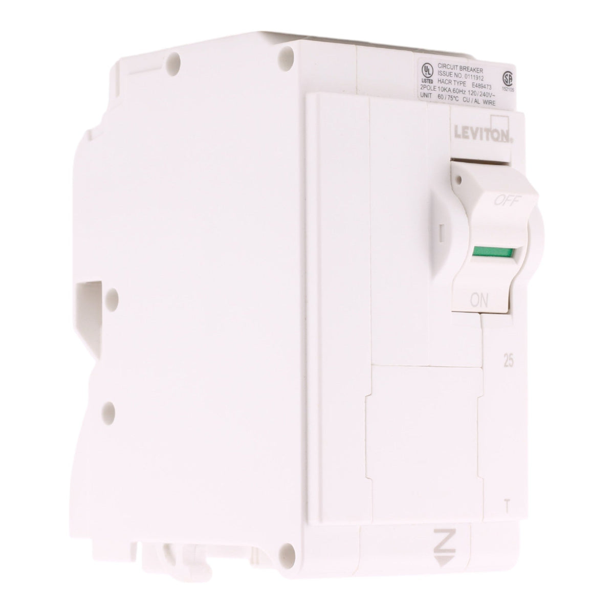 Leviton Load Center LB225-T 25A 2P 120/240V Plug-On Neutral Breaker - Image 3