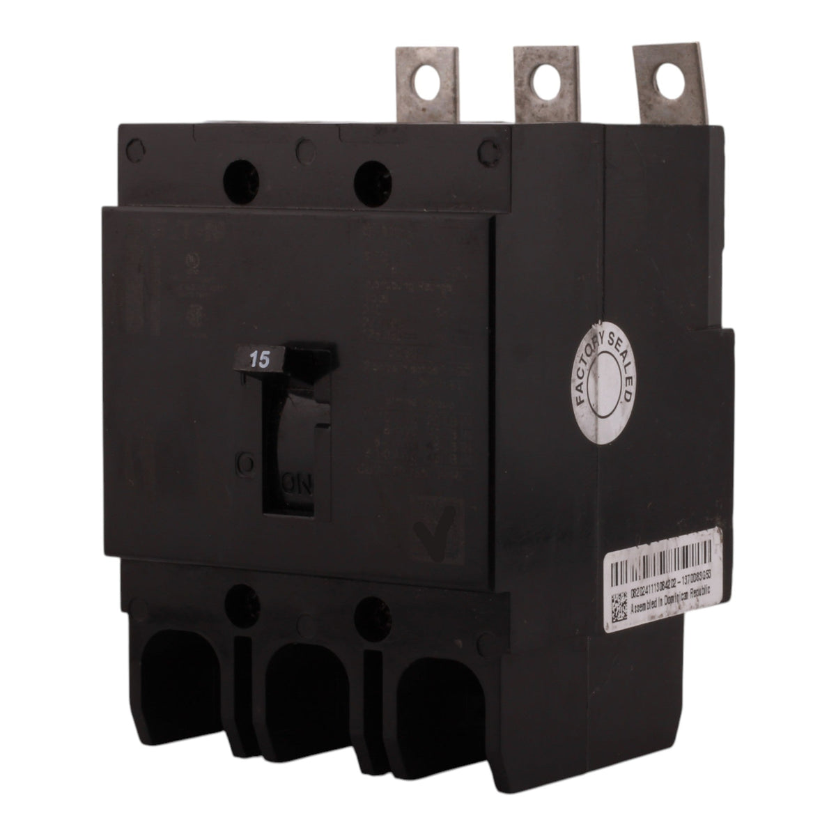 Eaton GHB3015 15A 3P 480V G-Frame Molded Case Circuit Breaker - Image 2