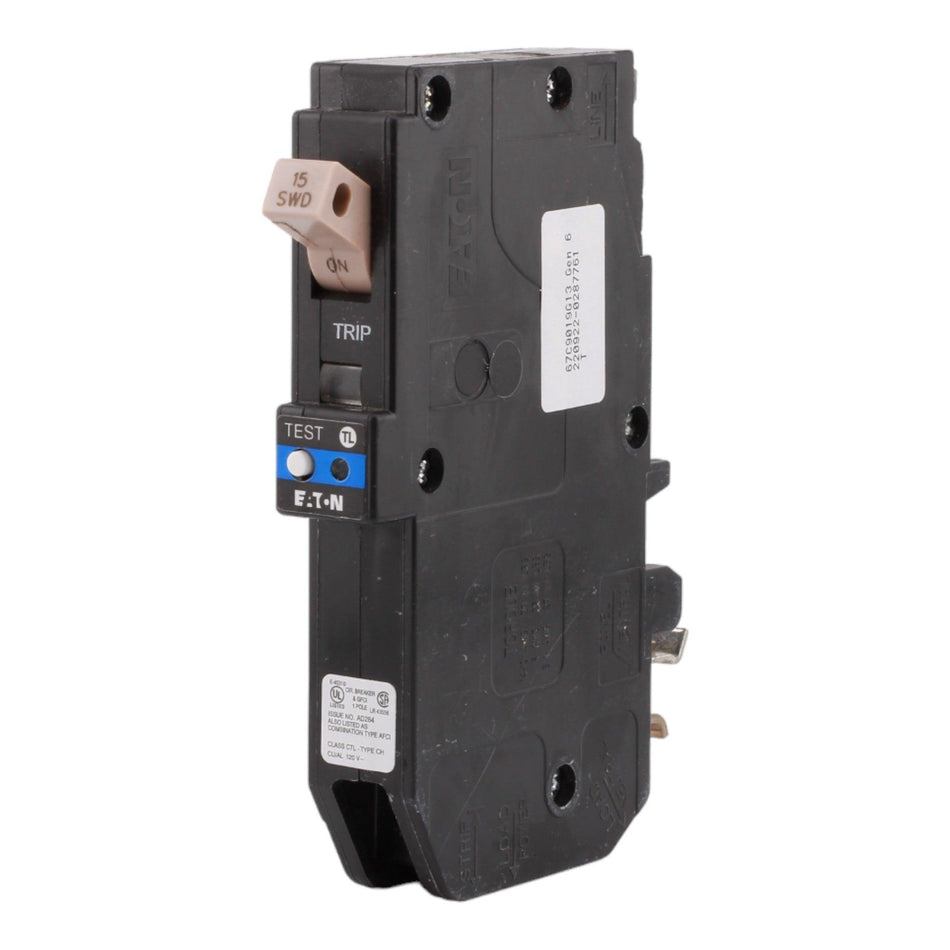 Eaton CH CHFP115DF 15A 1P 120V AFCI/GFCI Plug-On Neutral Circuit Breaker - Image 2