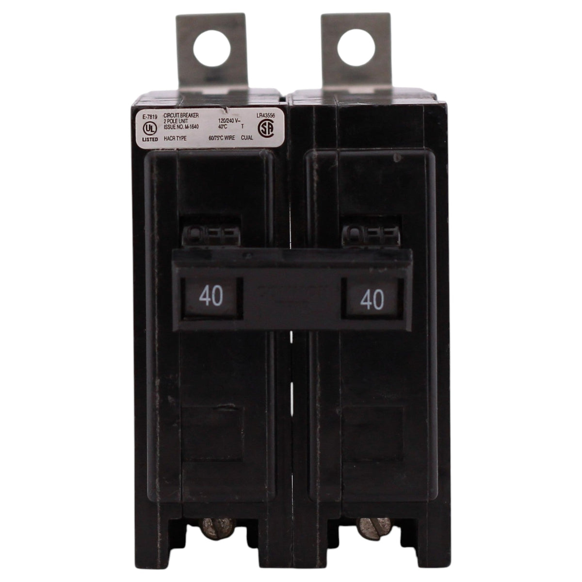 Eaton QBHW, QBHW2040, 40A, 2P, 120/240V, Quicklag, Thermal Magnetic, Bolt-On, Circuit Breaker - Image 2