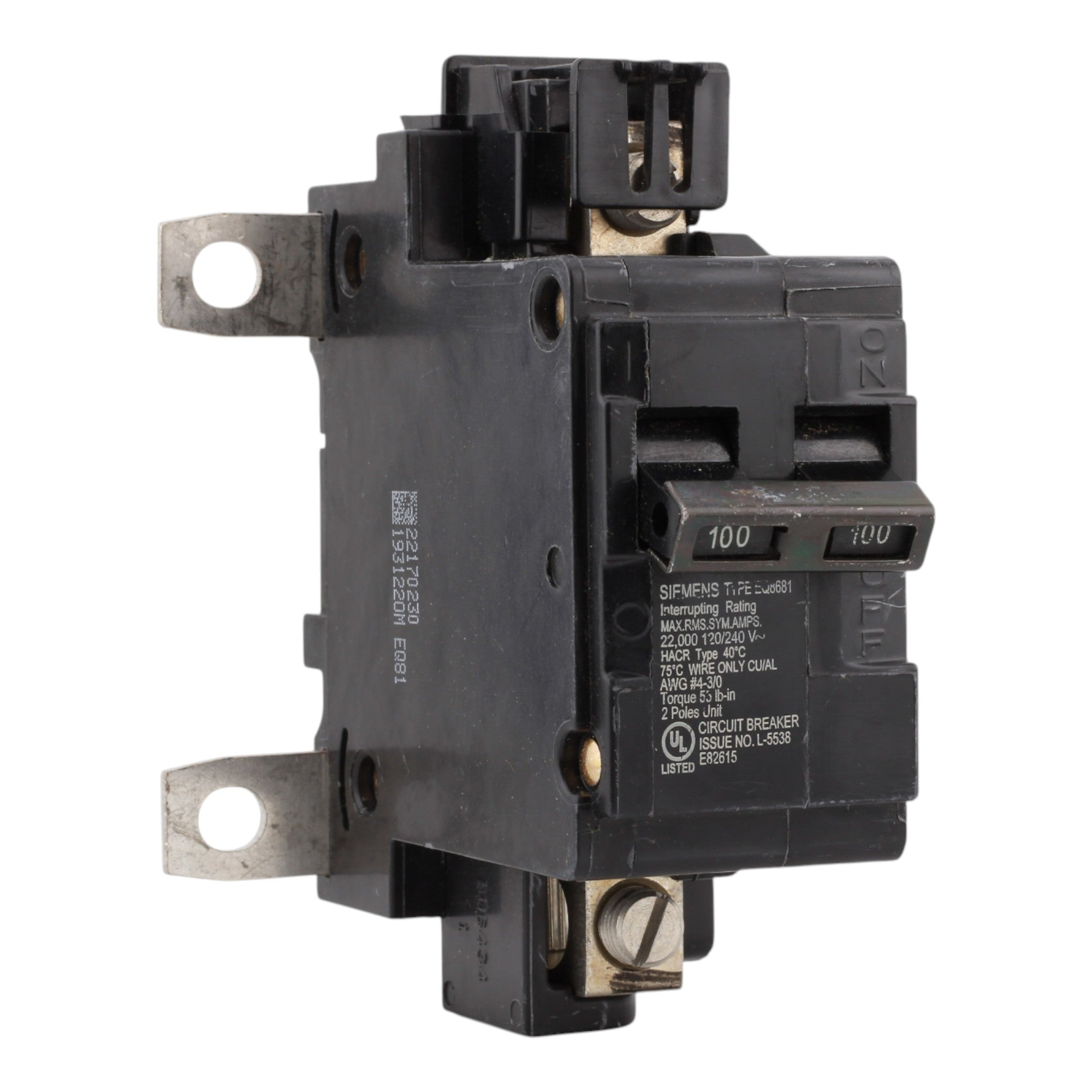Siemens EQ EQ8681 100A Family G Main Circuit Breaker