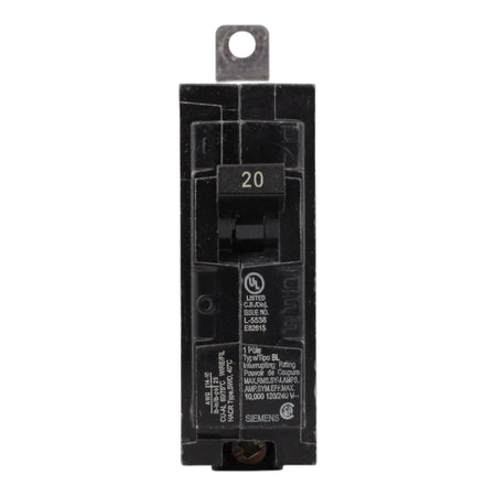 Siemens B120 20 Amps 120 Volts Single Pole Thermal Magnetic Circuit Breaker, Bolt-On Mount, For Siemens Panels - Image 2