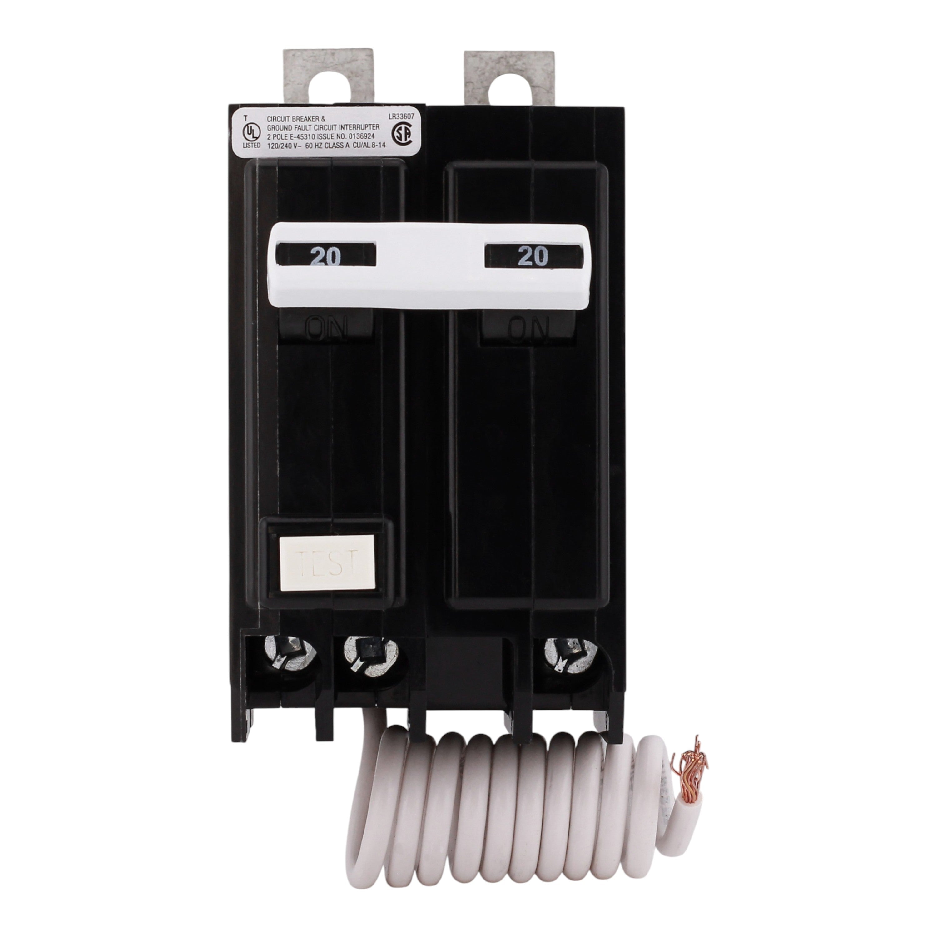 Eaton QB QBGFT2020 20A 2P 120/240V GFCI Bolt-On Circuit Breaker - Image 4