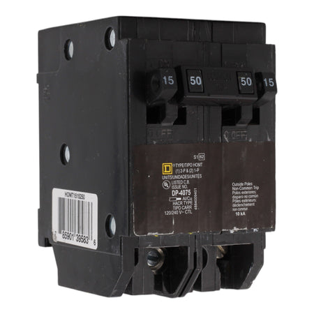 Square D HOMT1515250 15/15/50 Amps 120/240 Volts Quad Tandem Circuit Breaker for Homeline Panels - Image 3