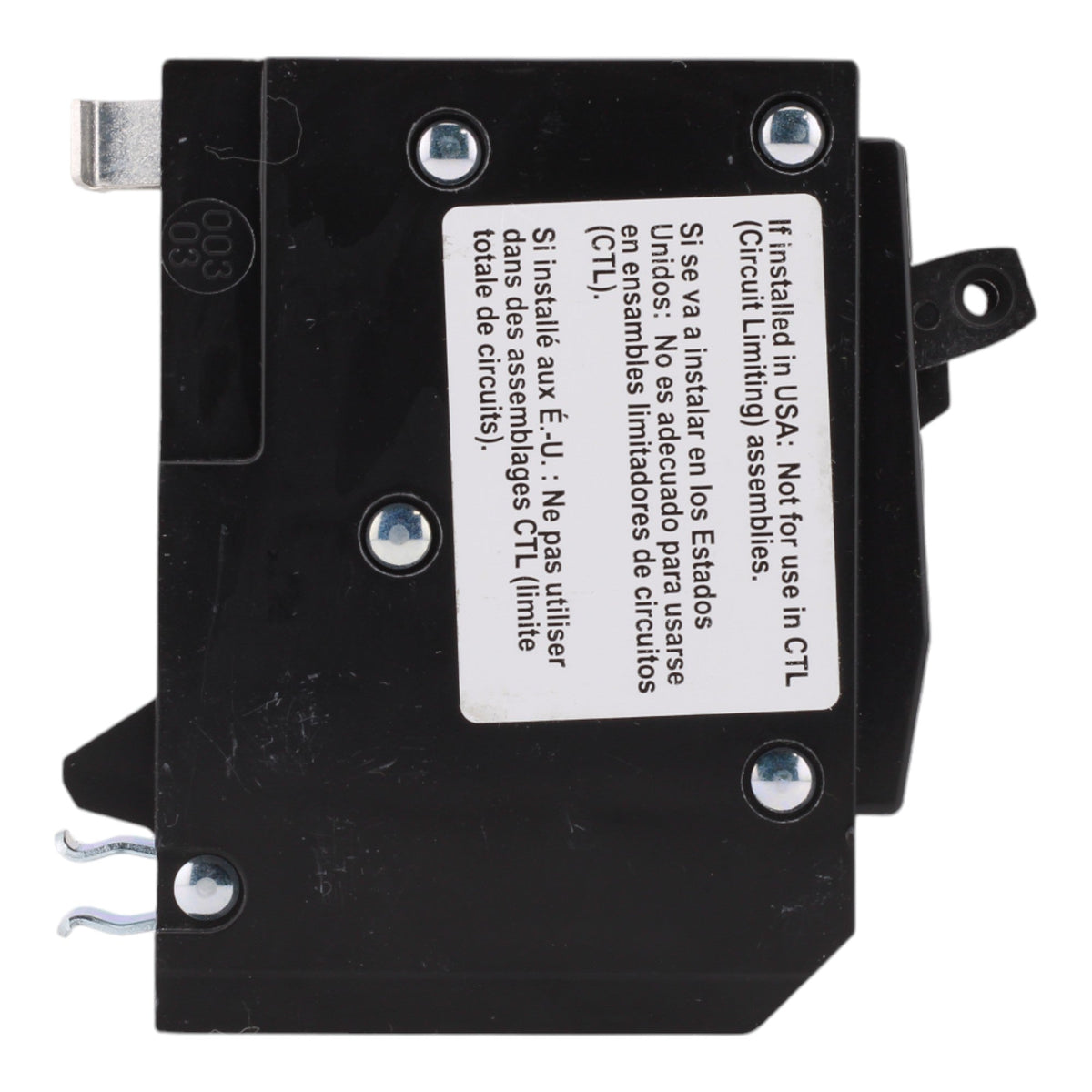 Square D QO2020 20/20A 120/240V Tandem Thermal Magnetic Circuit Breaker, Plug-In, 10kA Interrupt, for QO Load Centers - Image 5