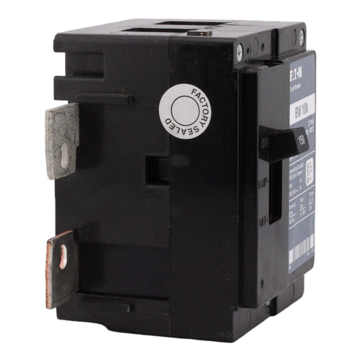 Eaton BW2150 150 Amp Double Pole Main Bolt-On Circuit Breaker - 120/240V, UL Listed - Image 5