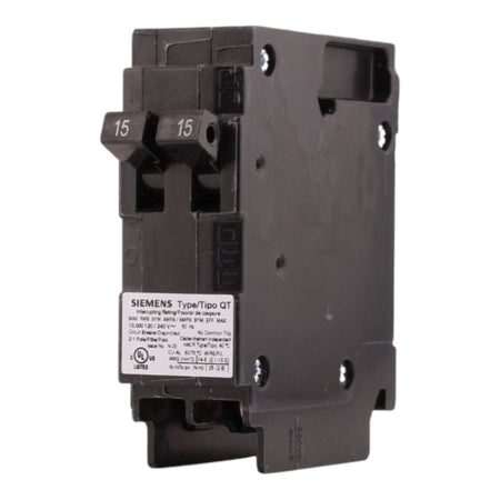 Siemens QT Q1515NC 15/15A 1P 120V Duplex Non-CTL Circuit Breaker - Image 2