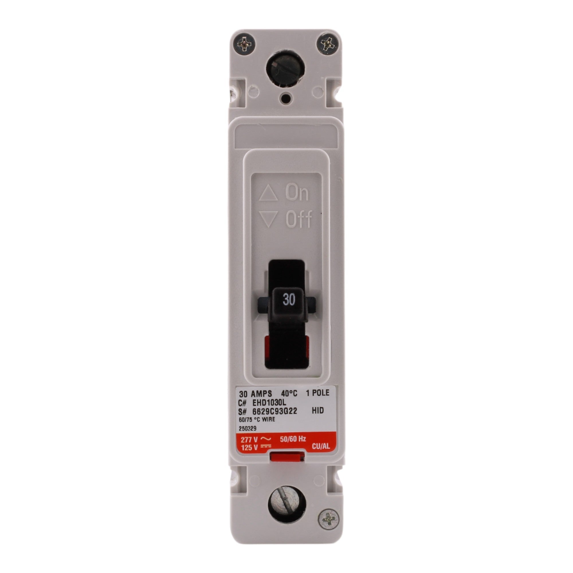 Eaton EHD EHD1030L 30A 1P 240/480V Molded Case Circuit Breaker - Image 2