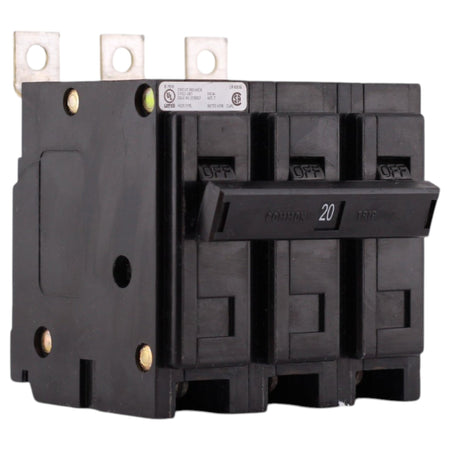 Eaton QB, QBHW3020H, 20A, 3P, 240V, 22kAIC, Bolt-On, Circuit Breaker