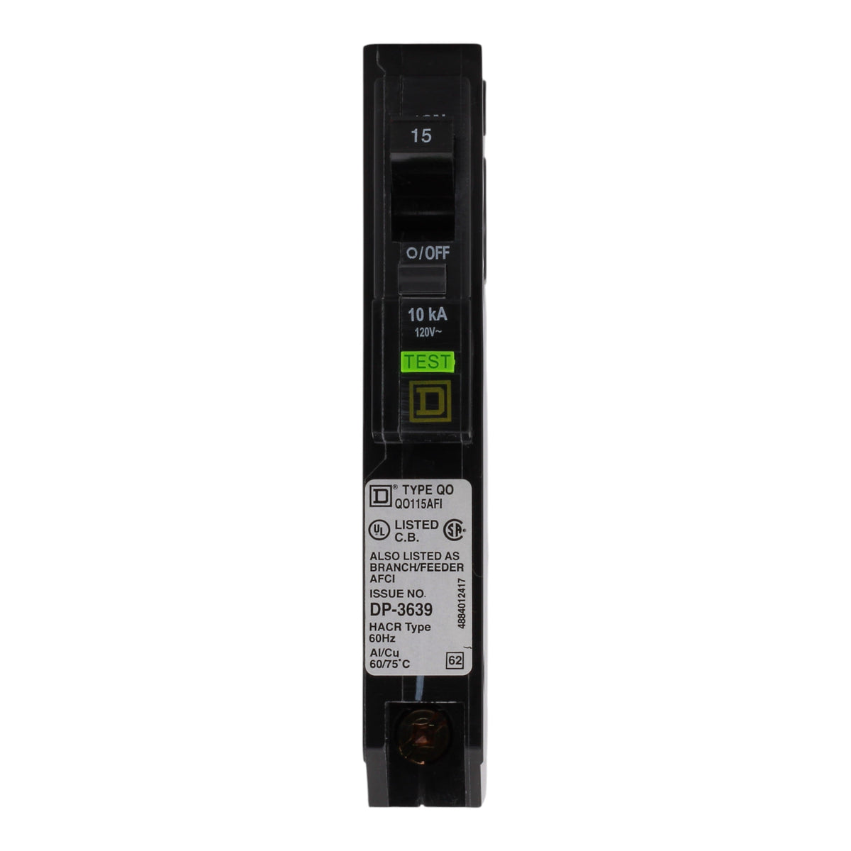 Square D QO QO115AFI 15A 1P 120V AFCI Pigtail Neutral Circuit Breaker - Image 12