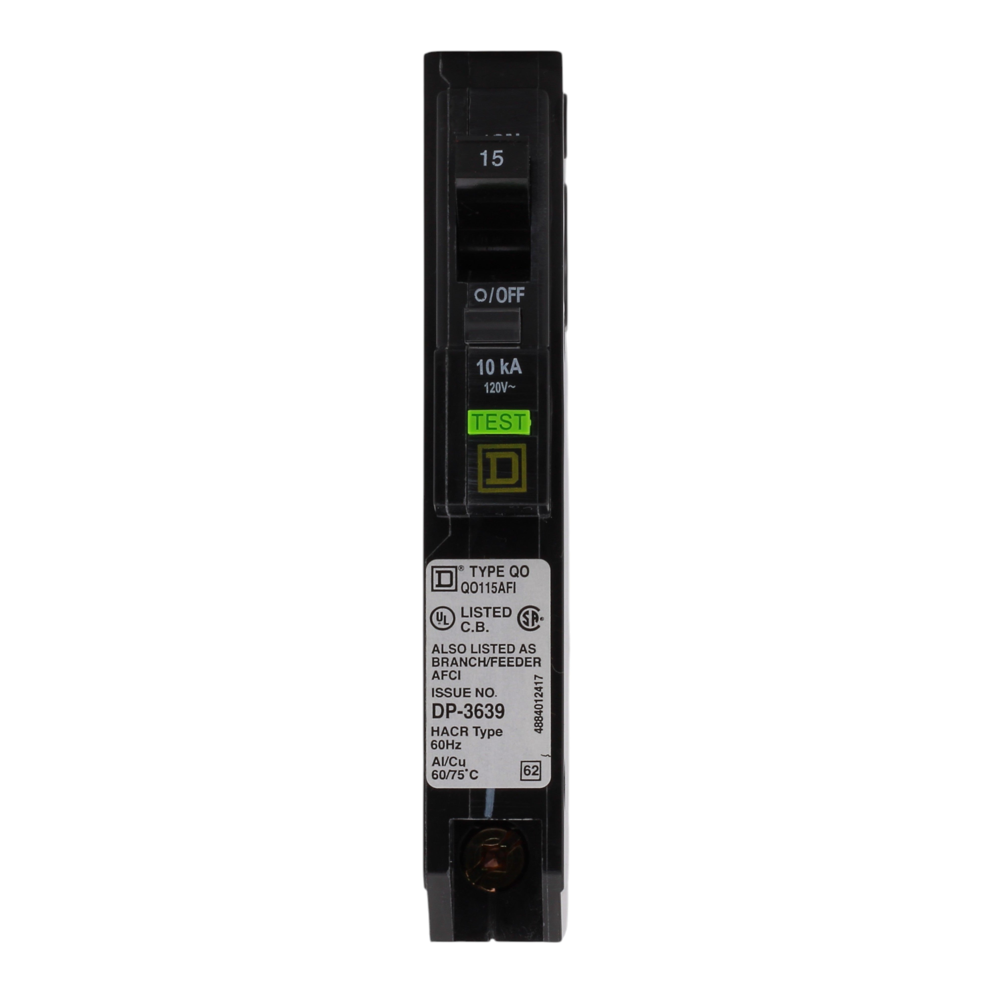 Square D QO QO115AFI 15A 1P 120V AFCI Pigtail Neutral Circuit Breaker - Image 12