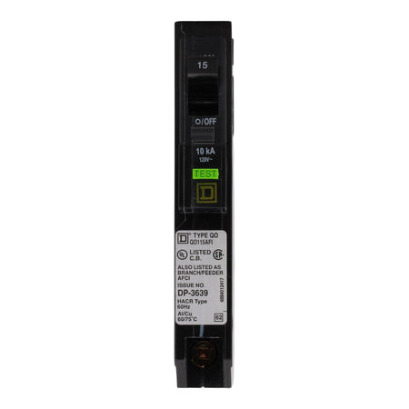 Square D QO QO115AFI 15A 1P 120V AFCI Pigtail Neutral Circuit Breaker - Image 12