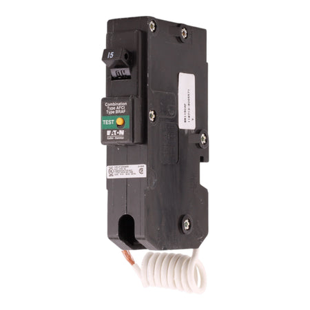 Eaton Type BR BR115CAF 15A 1P 120V AFCI Pigtail Neutral Circuit Breaker - Image 2