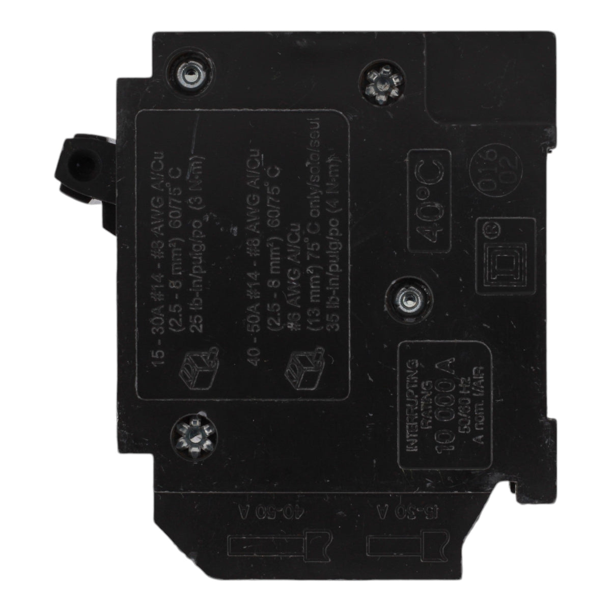 Square D HOMT1515250 15/15/50 Amps 120/240 Volts Quad Tandem Circuit Breaker for Homeline Panels - Image 5