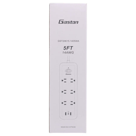 KMC Surge Strip 6 PD,GST20615-1405WA , 6-Outlet, 980J, 15A, 125V, 4ft, USB-C PD 30W, Surge Protector - Image 3