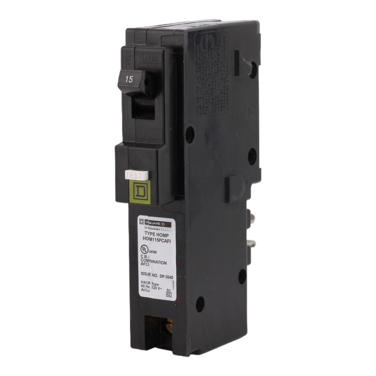 Square D Homeline HOM115PCAFI 15A 1P 120V AFCI Plug on Neutral Circuit Breaker - Image 3
