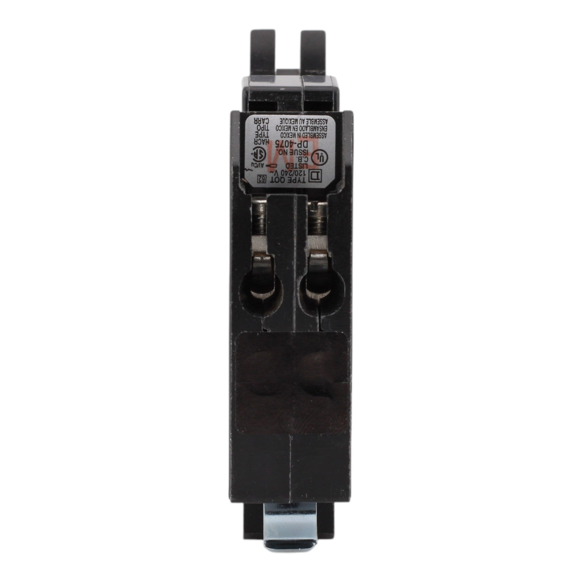 Square D QO2020 20/20A 120/240V Tandem Thermal Magnetic Circuit Breaker, Plug-In, 10kA Interrupt, for QO Load Centers - Image 7