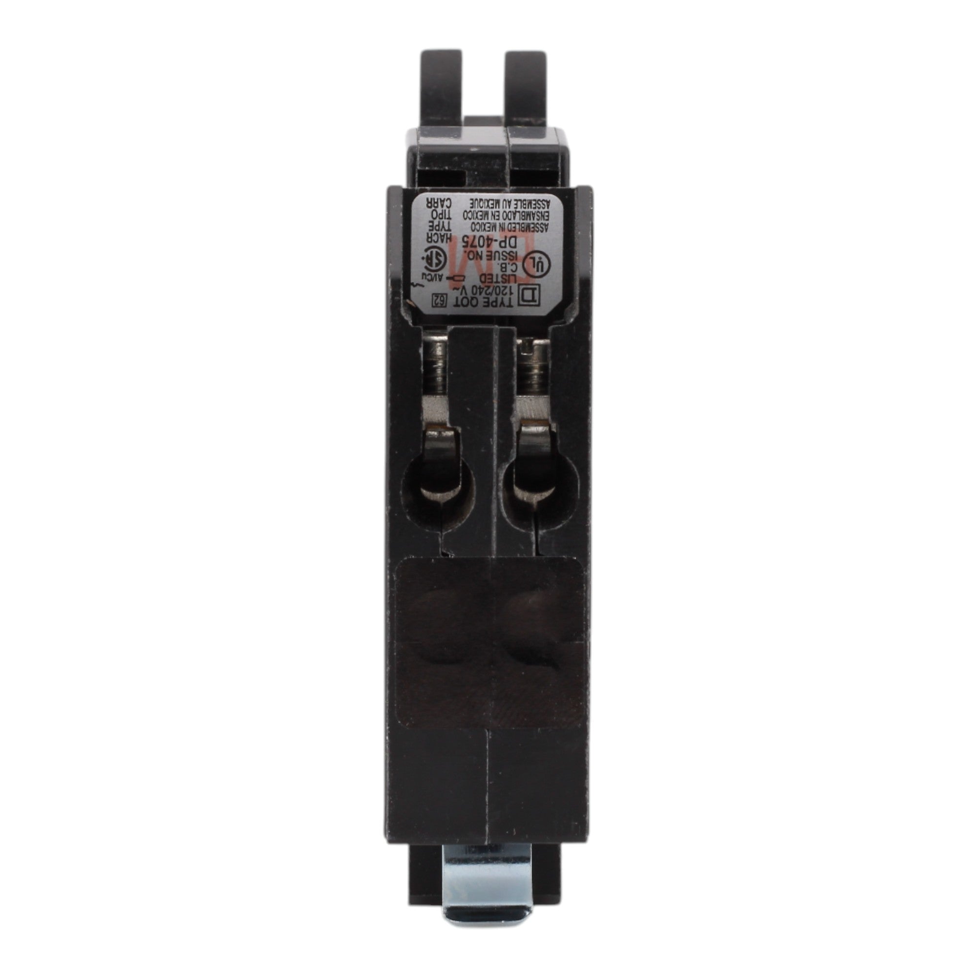 Square D QO2020 20/20A 120/240V Tandem Thermal Magnetic Circuit Breaker, Plug-In, 10kA Interrupt, for QO Load Centers - Image 7