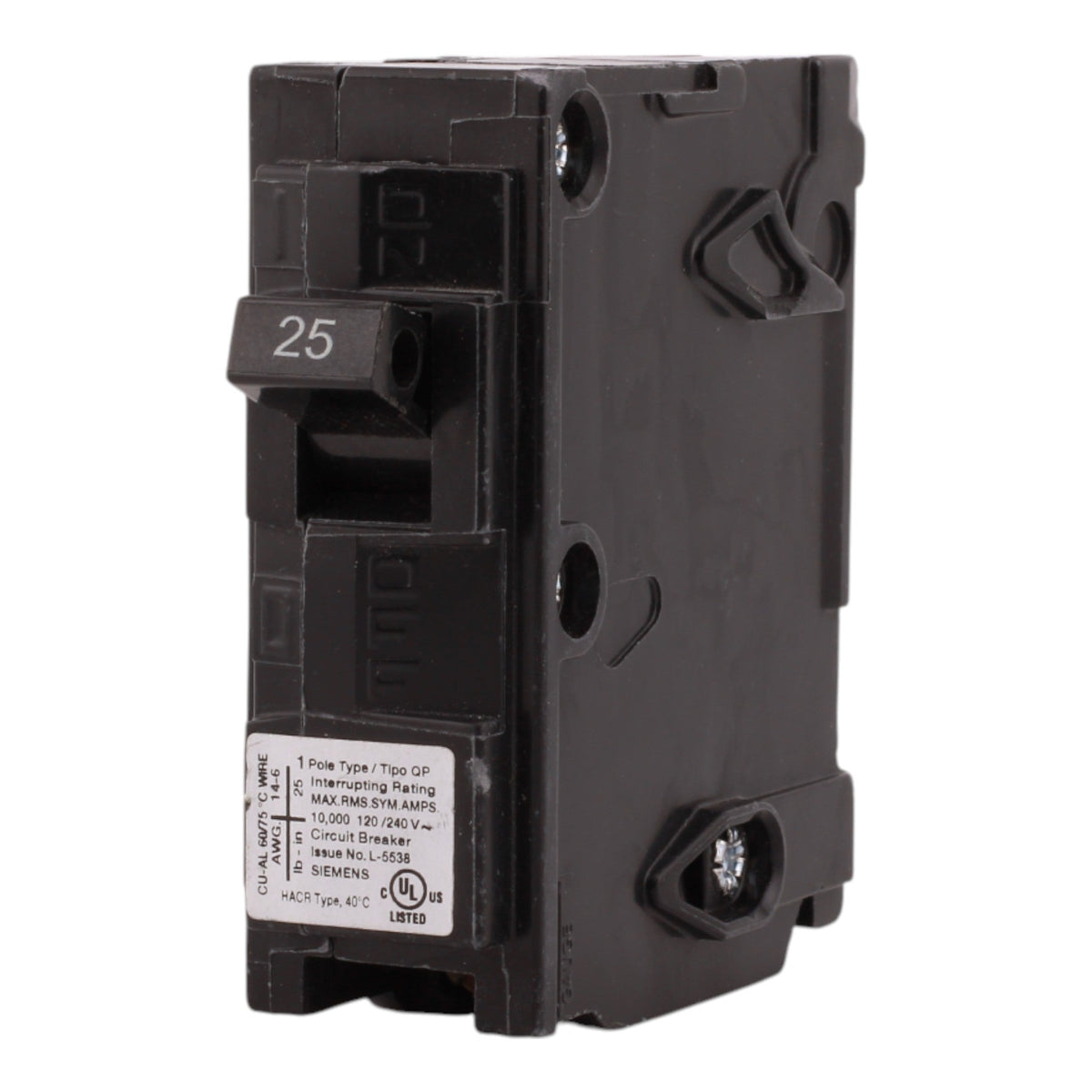 Siemens QP Q125 25A 1P 120V Circuit Breaker - Image 6