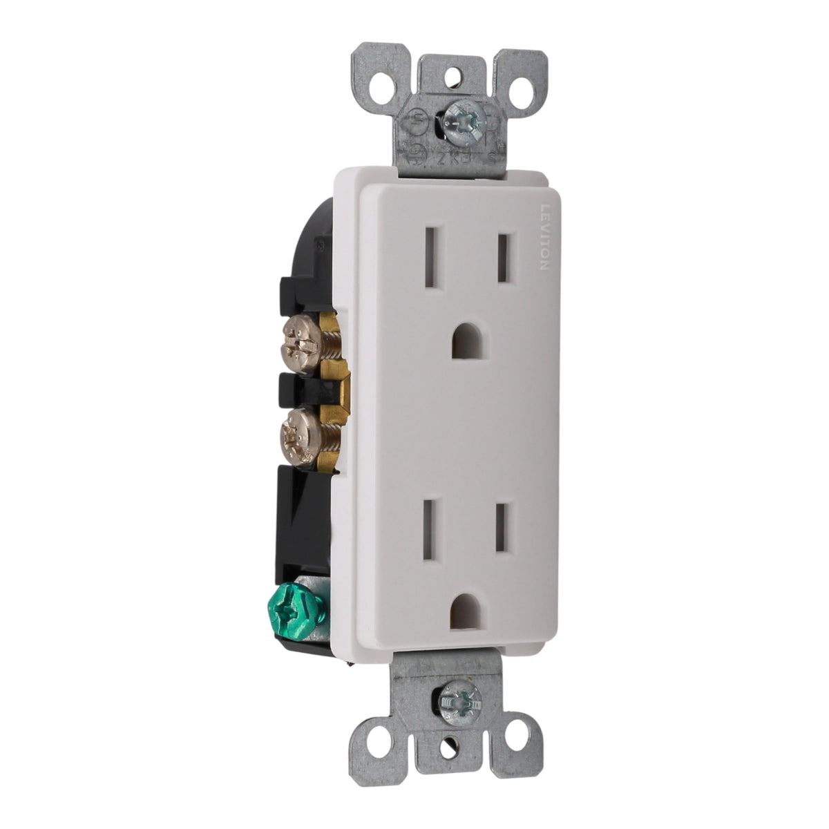 Leviton PACK-10 T5325-W Decora Tamper-Resistant Duplex Outlet, White - Image 3