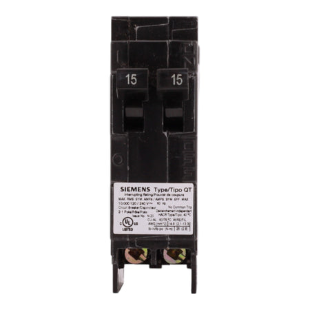 Siemens QT Q1515NC 15/15A 1P 120V Duplex Non-CTL Circuit Breaker - Image 3