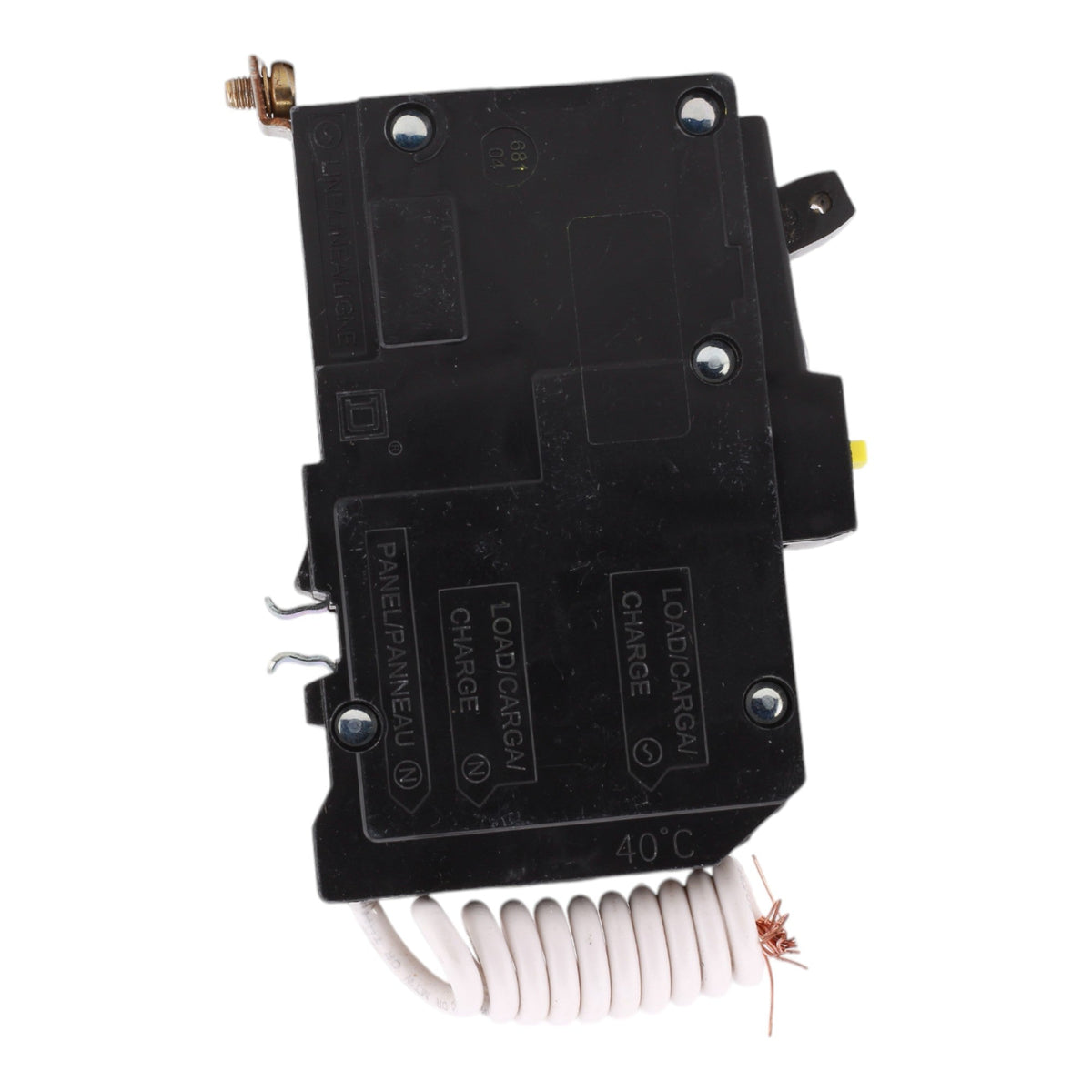 Square D QOB120VHGFI, 20A, 120V, 1-Pole GFCI Circuit Breaker, Bolt-On, for QOB Load Centers - Image 3
