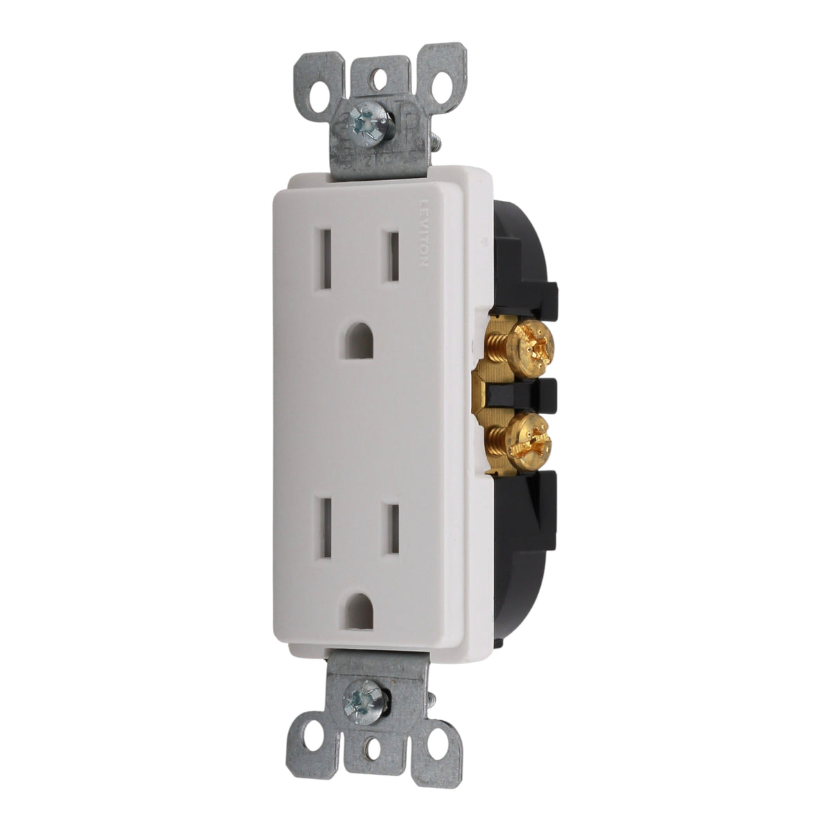 Leviton PACK-10 T5325-W Decora Tamper-Resistant Duplex Outlet, White - Image 4