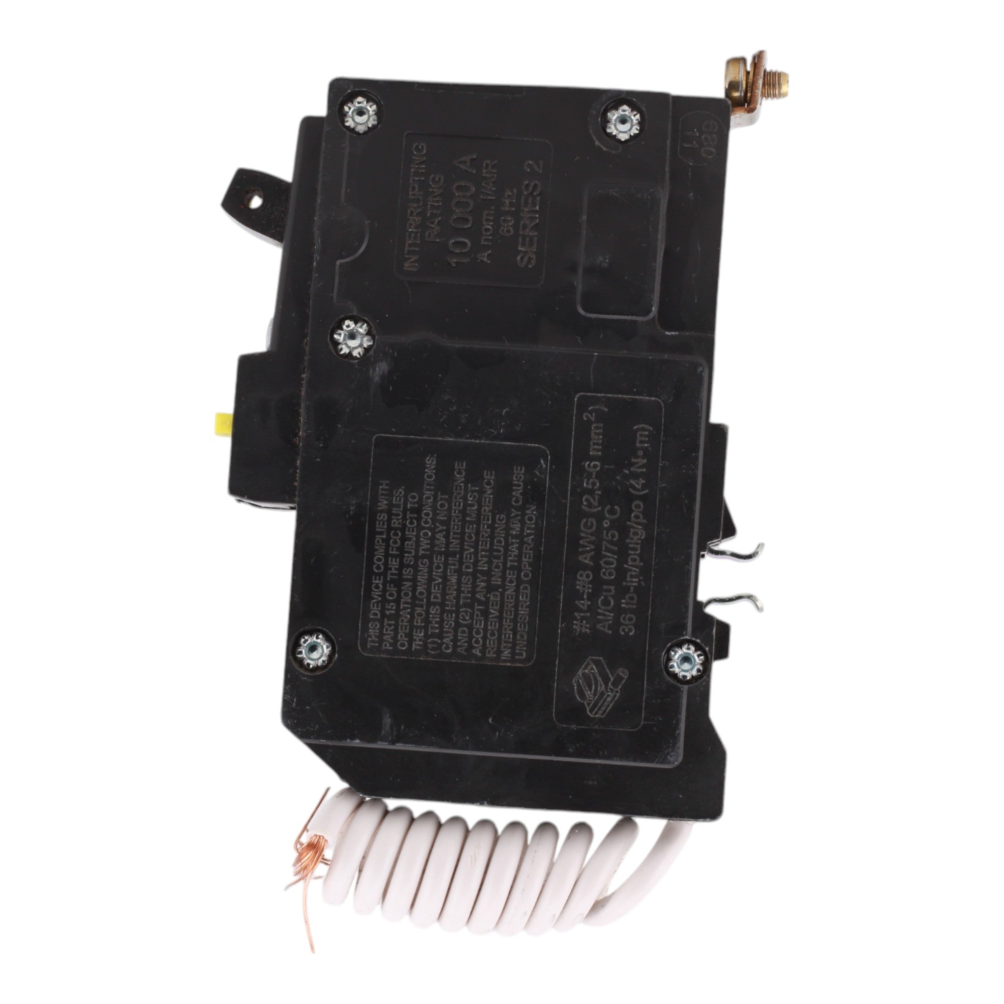 Square D QOB120VHGFI, 20A, 120V, 1-Pole GFCI Circuit Breaker, Bolt-On, for QOB Load Centers - Image 4