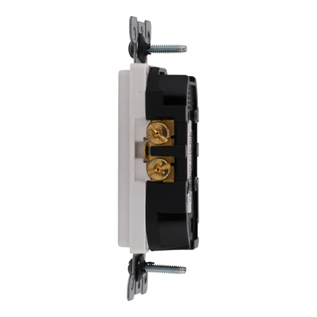 Leviton PACK-10 T5325-W Decora Tamper-Resistant Duplex Outlet, White - Image 6