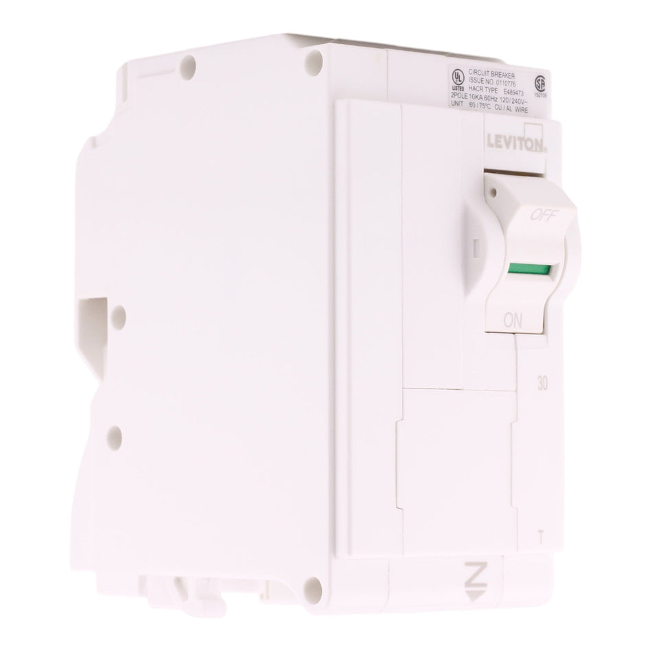 Leviton LB230-T 30A 2P 120/240V Thermal Magnetic Plug-On Neutral Circuit Breaker