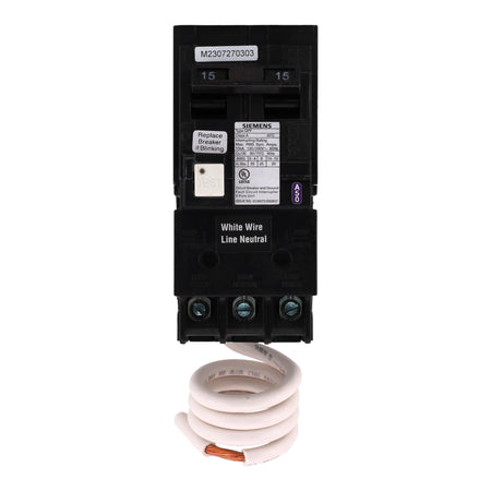 Siemens QPF2, QF215A, 15A, 2P, 120/240V, GFCI, Pigtail Neutral, Circuit Breaker - Image 4