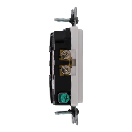 Leviton PACK-10 T5325-W Decora Tamper-Resistant Duplex Outlet, White - Image 7