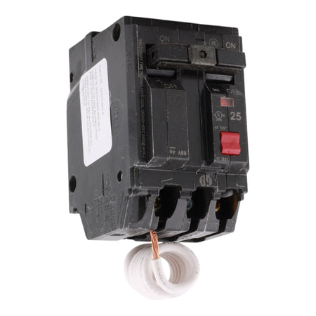 GE THQL2125GFT 25A 2P 120/240V GFCI Self-Test Circuit Breaker