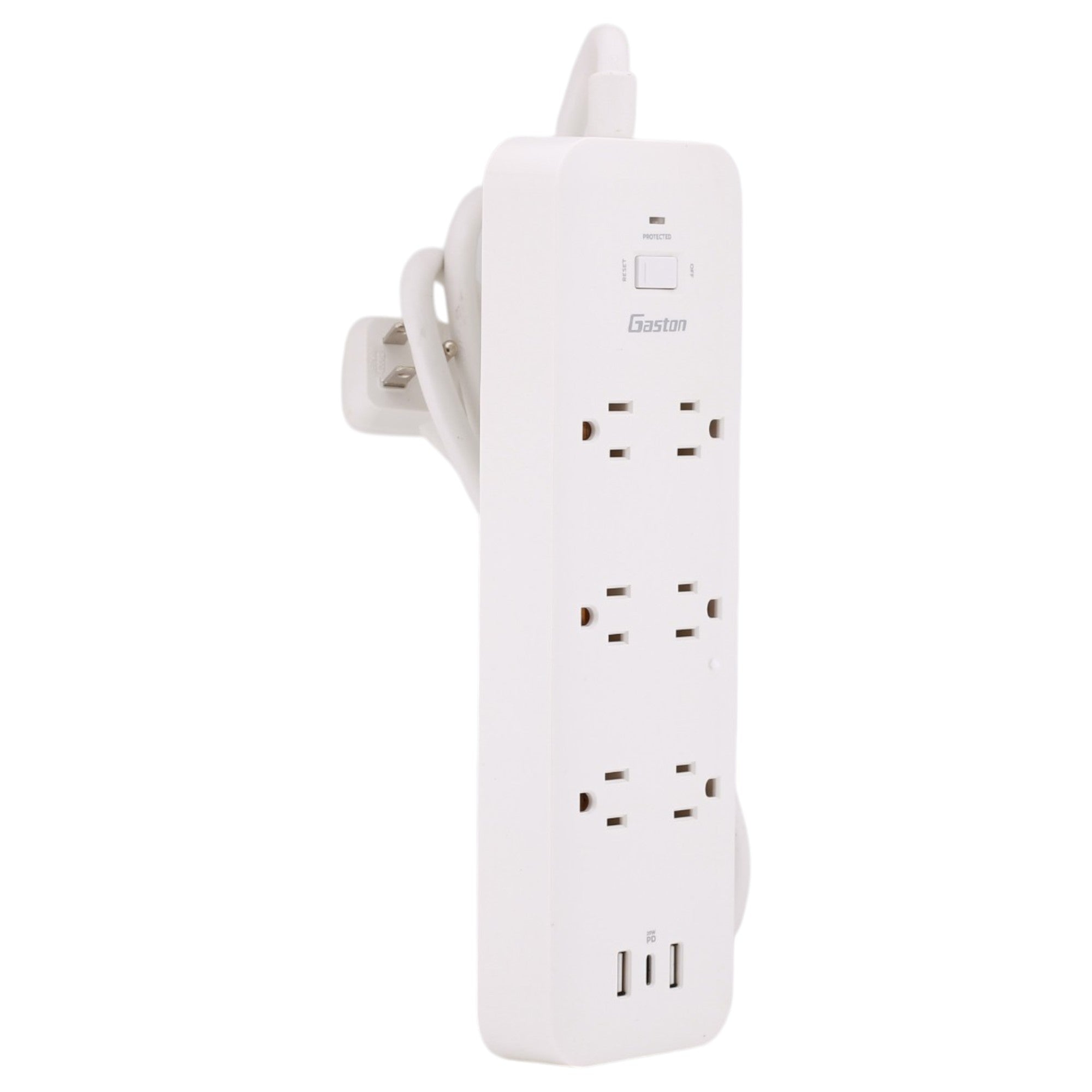 KMC Surge Strip 6 PD,GST20615-1405WA , 6-Outlet, 980J, 15A, 125V, 4ft, USB-C PD 30W, Surge Protector - Image 2