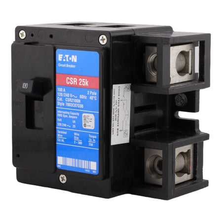 Eaton CH CSR2100N 100A 2P 120/240V Thermal-Magnetic Circuit Breaker - Image 2