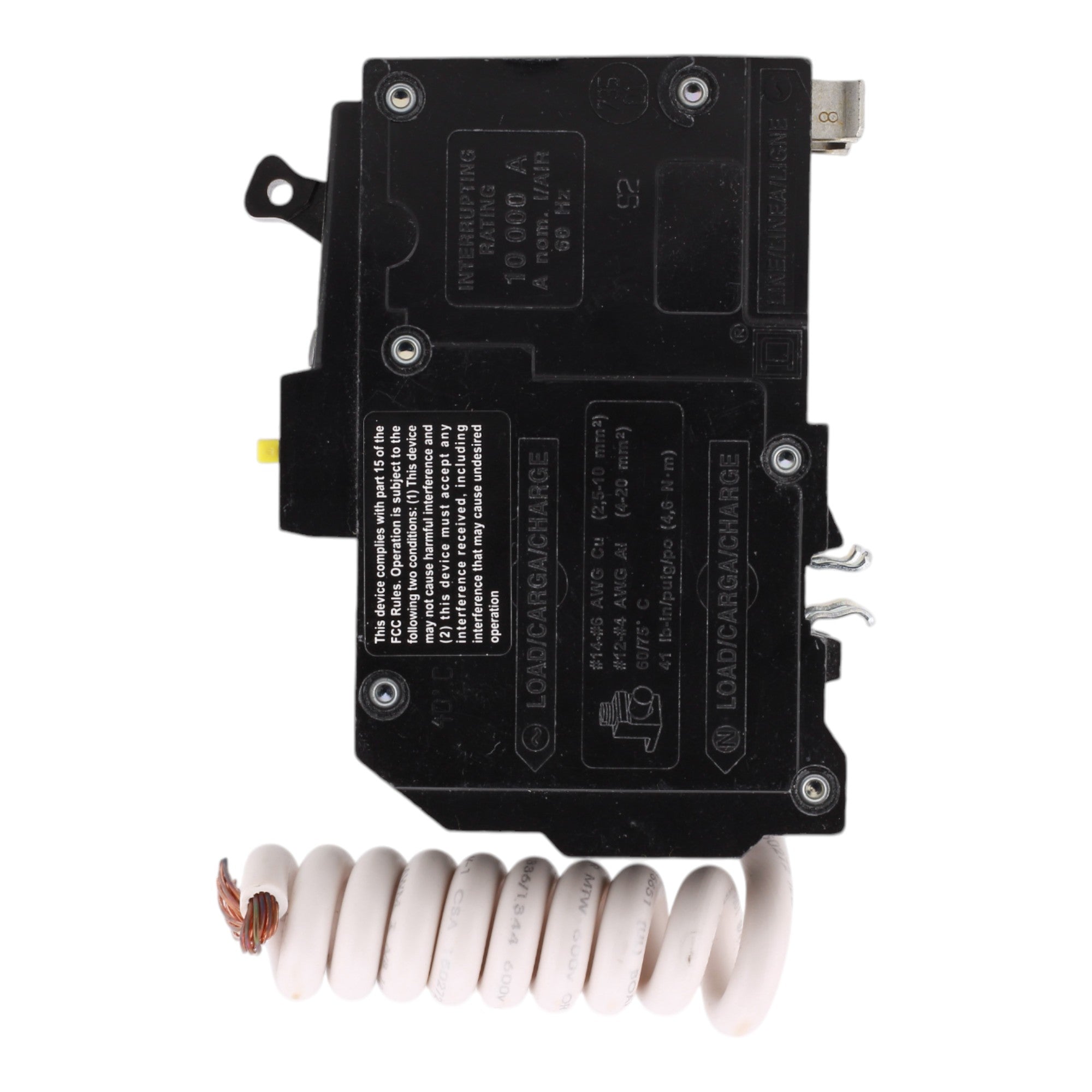Square D QO235GFI, 35 Amps, 120/240 Volts, Double Pole, GFCI, Ground Fault Circuit Breaker, Plug-In Mount, Pigtail Connection, for QO Panels - Image 5
